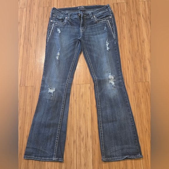 Silver Jeans Denim - Silver Aiko Women's Distressed Jeans